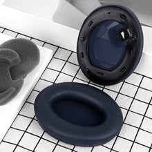 画像をギャラリービューアに読み込む, Geekria イヤーパッド QuickFit 互換性 パッド ソニー Sony WH-1000XM4 ヘッドホンに対応 パッド イヤー / イヤーカップ プロテインレザー (青)