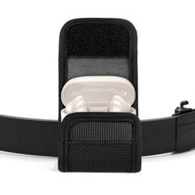 画像をギャラリービューアに読み込む, Geekria イヤホンポーチ ベルトループ付きボーズ Bose New QC, QC Ultra, QC Earbuds ii, Ultra Open 対応、イヤホンケースベルトホルスター、バッグストラップ用クリップホルダー付き保護ケースカバー、オールラウンド保護 (ブラック)