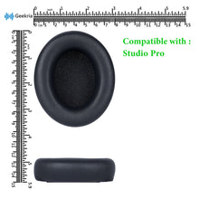 画像をギャラリービューアに読み込む, Geekria イヤーパッド QuickFit 互換性 パッド ビーツバイドクタードレ Beats Studio Pro ヘッドホンに対応 パッド イヤー / イヤーカップ プロテインレザー (ネイビーブルー)