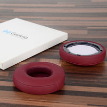 画像をギャラリービューアに読み込む, Geekria イヤーパッド QuickFit 互換性 パッド ジェイビーエル JBL E35, E45bt, E45, C45BT ヘッドホンに対応 パッド イヤー / イヤーカップ (プロテインレザー / 赤)