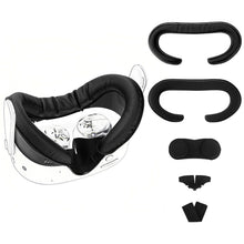 画像をギャラリービューアに読み込む, Geekria VR アップグレードフェイシャルインターフェース&フェイスカバーパッド、Meta Quest 3S対応、防汗PUフォームクッション、漏れ防止ライトノーズパッド付きアクセサリーセット、空気循環設計