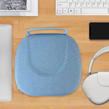 画像をギャラリービューアに読み込む, Geekria ケース Sheild ヘッドホンケース 互換性 ハードケース 旅行用 ハードシェルケース アップル Apple AirPods Max に対応 収納ポーチ付き (スカイ ブルー)