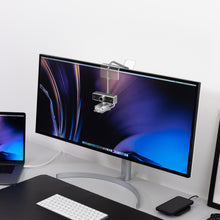 画像をギャラリービューアに読み込む, Geekria アクリル センター スクリーン / ミッド ウェブカメラ スタンド、モニター、ノートパソコンの画面のどこにでもウェブカメラを設置可能、ロジクール Logicool MX Brio、C920x、C922、C930 ウェブカメラに対応 (透明)