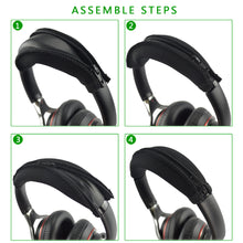 画像をギャラリービューアに読み込む, Geekria カバー 互換性 伸縮素材 ヘッドバンドカバー ゼンハイザー オーディオテクニカ ATH-ANC9, アーカーゲーAKG K553, デノン Denon AH-D40, Soundcore Space Q45, ジェイブイシー JVC HA-S38BT ヘッドホンに 対応 簡単に装着 工具不要