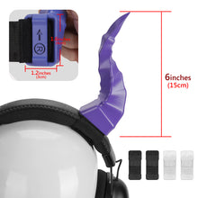 画像をギャラリービューアに読み込む, Geekria 3Dプリント ヘッドホン用 悪魔の角 デビルホーン 手作り 調節可能 ヘッドバンド アクセサリー コスプレ 耳アタッチメント ハロウィーン 仮装パーティーに適用 (パープル)