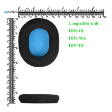 画像をギャラリービューアに読み込む, Geekria イヤーパッド Comfort 互換性 パッド ゼンハイザー Sennheiser HD8 DJ, HD6 Mix, HD7 DJ ヘッドホンに対応 イヤパッド/イヤークッション/イヤーカップ (ラミネート生地 / ブラック)