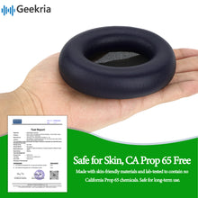 画像をギャラリービューアに読み込む, Geekria イヤーパッド SNAP マグネチック 互換性 パッド ビーツバイドクタードレ Beats Studio Pro ヘッドホンに対応 パッド イヤー / イヤーカップ プロテインレザー (青, 1組)