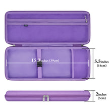 画像をギャラリービューアに読み込む, Geekria 75% キーボードケース、ハードシェルトラベルキャリーバッグ、コンパクトな84キーコンピューターメカニカルゲーミングキーボード用、ロジクール Logicool POP Keys/ POP ICON Combo、Nuphy Air75に対応 (パープル)