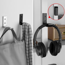 画像をギャラリービューアに読み込む, Geekria 壁掛けフック 折りたたみ式 ヘッドセットハンガー ヘッドホンホルダー 3M粘着テープ付き耐荷重1kg ネジ付き20kg ヘッドバンド保護パッド付き