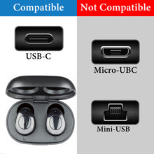 画像をギャラリービューアに読み込む, Geekria PUレザー 充電ケーブル 互換性 Type-C 充電コード USB to USB-C フィリップスPhilips TAT2205 TAT2235 TAT3215 TAJT60 T2236 T3217 T4506 に対応 (黒 / 30cm 2パック)