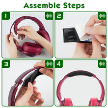 画像をギャラリービューアに読み込む, Geekria ヘッドバンド 互換性 ヘッドホンヘッドバンド プロテインレザー パッド ソニー SONY MDR-100ABN 対応 交換用 (黒)