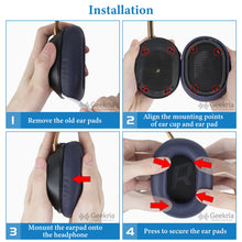 画像をギャラリービューアに読み込む, Geekria イヤーパッド QuickFit 互換性 パッド プラントロニクス Plantronics BackBeat GO 810, GO810 Wireless ヘッドホンに対応 パッド イヤー / イヤーカップ (プロテインレザー / 青)