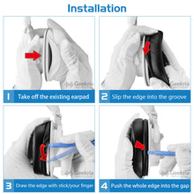 画像をギャラリービューアに読み込む, Geekria イヤーパッド Nova 互換性 パッド オーディオテクニカ Audio-Technica M50X, M50XBT, M50XBT2, M60X, M50, M40X, M30, M20, M10 ヘッドホンに対応 パッド イヤー / イヤーカップ プロテインレザー (ピンク)