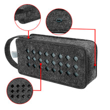 画像をギャラリービューアに読み込む, Geekria フェルトスピーカーケース カバー 互換性カバースカルキャンディ Skullcandy Terrain XL に 対応 保護用の防水ソフトスキン、スピーカーケース (黒)