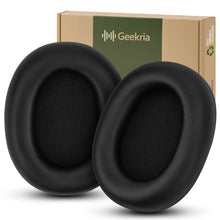 画像をギャラリービューアに読み込む, Geekria イヤーパッド 互換性 パッド ソニー Sony WH-1000XM6 Wireless Noise Canceling ヘッドホンに対応 パッド イヤー / イヤーカップ プロテインレザー (黒)