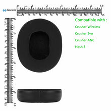 画像をギャラリービューアに読み込む, Geekria イヤーパッド Sport 互換性 パッド スカルキャンディ Skullcandy Crusher Wireless/Crusher EVO/Crusher ANC, Hesh3/HeshEVO/HeshANC, Venue ANC ヘッドホンに対応 パッド イヤー / イヤーカップ (冷却ジェル / ブラック)