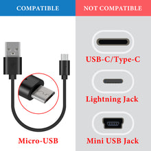 画像をギャラリービューアに読み込む, Geekria 充電ケーブル 互換性 USB 充電コード USB to Micro-USB ボーズ Bose QC35II, QC35, QC25, ジェイビーエル JBL T450BT, 700BT, ソニー Sony WH-CH700N WH-H900N に対応 (黒 / 30cm)