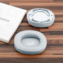 画像をギャラリービューアに読み込む, Geekria イヤーパッド QuickFit 互換性 パッド ジェイビーエル JBL E55BT ヘッドホンに対応 パッド イヤー / イヤーカップ (プロテインレザー / グレー)