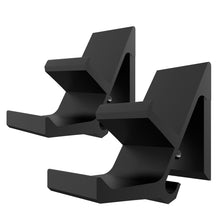 画像をギャラリービューアに読み込む, Geekria ヘッドホンハンガー 2台セット アアルミニウム合金 スタンド コントローラーハンガー&ヘッドホンハンガー ホルダー ゲーミングヘッドセット 用の 壁掛けブラケット ハンガー Xbox One, PS5, PS4, Dualshock, HyperX に適用(2pcs セット ブラック)