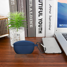 画像をギャラリービューアに読み込む, Geekria シリコン カバー 互換性 カバー JBL Wave 100TWS, VIBE 100 対応 True Wireless Earbuds 充電ケース充電ケースカバー 外装カバー キーホルダーフック付き、充電ポートアクセス可能 (Blue)