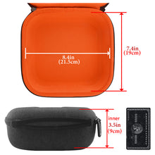 画像をギャラリービューアに読み込む, Geekria ケース 互換性 Shield ヘッドホンケース ハードケース 旅行用 ハードシェルケース アーカーゲー AKG K 240, K 92, Q701, K 712 Pro, K 702, K 701, N90Q, K 553 に対応 収納ポーチ付属 (ダークグレー)