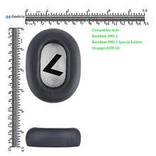 画像をギャラリービューアに読み込む, Geekria イヤーパッド QuickFit 互換性 パッド プラントロニクス Plantronics BackBeat PRO 2, BackBeat PRO 2 Special Edition, Voyager 8200 UC ヘッドホンに対応 パッド イヤー / イヤーカップ (プロテインレザー / グレー)