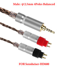 画像をギャラリービューアに読み込む, Geekria Apollo 単結晶銅 アップグレード オーディオ ケーブル ゼンハイザー Sennheiser HD 660S2 HD660S HD600 HD650 対応 2.5mm 交換用ヘッドホン コード ハイレゾ オーディオファン用 HiFi ヘッドセット 1.5 m