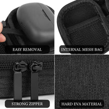 画像をギャラリービューアに読み込む, Geekria ケース Shield ヘッドホンケース 互換性 ハードケース 旅行用 ハードシェルケース JBL Wave Beam 2 Live Buds 3 Live Live Flex 3 TUNE 220TWS Live Pro 2 TWS Vibe Beam に対応 収納ポーチ付き (Black)