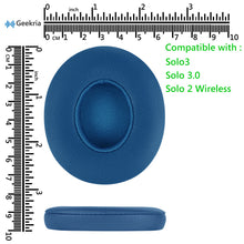 画像をギャラリービューアに読み込む, Geekria QuickFitイヤーパッド 互換性 パッド ビーツバイドクタードレ Beats Solo3.0, Solo 3 Wireless (A1796) ヘッドホンに対応 イヤパッド/イヤークッション/イヤーカップ (プロテインレザー / ポップブルー)