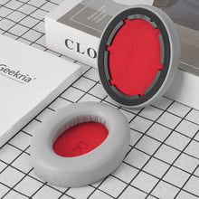 画像をギャラリービューアに読み込む, Geekria イヤーパッド QuickFit 互換性 パッドワンモア 1MORE SonoFlow ヘッドホンに対応 パッド イヤー / イヤーカップ プロテインレザー (灰)
