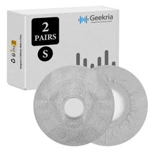 画像をギャラリービューアに読み込む, Geekria カバー 2 ペア 互換性 イヤーパッドカバー (SGS認証済) 劣化防止、防塵 ヘッドホン交換用 ストレッチニット 4-8CM ヘッドホン用 洗濯可 (Small / グレー)