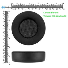 画像をギャラリービューアに読み込む, Geekria イヤーパッド Sport 互換性 パッド コルセア Corsair Virtuoso RGB, Virtuoso RGB Wireless SE, Virtuoso RGB Wireless XT ヘッドホンに対応 パッド イヤー / イヤーカップ ( 冷却ジェル / ブラック)