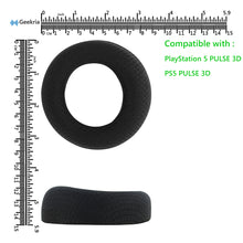 画像をギャラリービューアに読み込む, Geekria イヤーパッド Comfort 互換性 パッド ソニー S0NY Play/Station 5 PULSE 3D PS5 Wireless ヘッドホンに対応 パッド イヤー / イヤーカップ メッシュファブリック (ブラック)