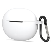 画像をギャラリービューアに読み込む, Geekria シリコン カバー 互換性 カバーエディファイアー EDIFIER X2 対応 True Wireless Earbuds 充電ケースカバー 外装カバーキーホルダーフック付き、充電ポートアクセス可能 (白)