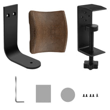 画像をギャラリービューアに読み込む, GeekriaヘッドフォンスタンドはApple AirpodsMax、ヘッドフォンフック、イヤホンハンガーマウント、ウォールナットホルダー付きのデュアルパーパスアルミニウムヘッドセットデスクトップクリップを表します