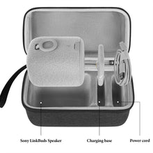 画像をギャラリービューアに読み込む, Geekria Shield スピーカーケース Sony LinkBuds ケースカバー対応 交換用トラベルハードシェル ポータブルスピーカー保護キャリーバッグ キーチェーンフック付き 防水