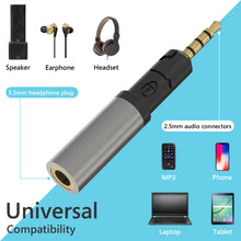 画像をギャラリービューアに読み込む, Geekria Apollo 2.5mm オス - 3.5mm メス ステレオ オーディオ ジャック アダプター ゼンハイザー Sennheiser HD599, HD598, HD598SE, HD598CS, HD598SR, HD579, オーディオテクニカ Audio-Technica ATH-M50x, ATH-M60x, ATH-M70x ヘッドフォン