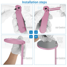 画像をギャラリービューアに読み込む, Geekria ヘッドホンスタンド アルミニウム合金 オーバーイヤー ヘッドホン、ゲームヘッドセット用の ホルダー, デスクディスプレイハンガー 頑丈なヘビーベース ーQC35II, QC35, NC700, WH-1000XM4, WH-1000XM3, ATH -M50Xヘッドセット用と互換性 (Rose Gold)