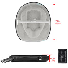 画像をギャラリービューアに読み込む, Geekria ケース Shield ヘッドホンケース 互換性 ハードケース 旅行用 ハードシェルケースネックバンド オーディオテクニカ Audio-Technica, ボーズ Bose, ジェイブイシー JVC, ジャブラ Jabra, LG, ゼンハイザー Sennheiser, ソニー Sony に対応 収納ポーチ付属(ブラック)