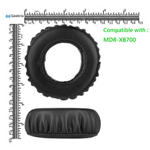 画像をギャラリービューアに読み込む, Geekria イヤーパッド QuickFit 互換性 パッド ソニー SONY MDR-XB700 ヘッドホンに対応 パッド イヤー / イヤーカップ ( プロテインレザー / ブラック )