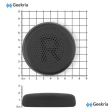 画像をギャラリービューアに読み込む, Geekria イヤーパッド QuickFit 互換性 パッド JLab Go Lux ANC Wireless ヘッドホンに対応 パッド イヤー / イヤーカップ (プロテインレザー/黒鉛)