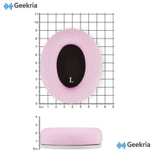 画像をギャラリービューアに読み込む, Geekria イヤーパッド SNAP マグネチック 互換性 パッド ビーツバイドクタードレ Beats Studio Pro ヘッドホンに対応 パッド イヤー / イヤーカッマイクロスエード (ピンク, 1組)