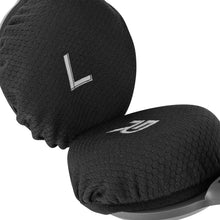 画像をギャラリービューアに読み込む, Geekria カバー 2 ペア 互換性 イヤーパッドカバー 劣化防止、防塵 ヘッドホン交換用 ストレッチニット 8-11CM ヘッドホン用 洗濯可 (Medium / ブラック)