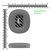 画像をギャラリービューアに読み込む, Geekria イヤーパッド Comfort 互換性 パッド アストロテック Astro Gaming A10 Gen 2 ヘッドホンに対応 パッド イヤー / イヤーカップ (メッシュファブリック / グレー黒 )