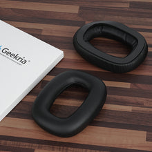 画像をギャラリービューアに読み込む, Geekria イヤーパッド QuickFit 互換性 パッド ロジクール Logitech Astro A30 ヘッドホンに対応 パッド イヤー / イヤーカップ プロテインレザー (黒)