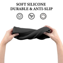画像をギャラリービューアに読み込む, Geekria シリコーン スピーカーケース カバー 互換性カバー ボーズ Bose SoundLink Plusに 対応 保護用の防水ソフトスキン、スピーカーケース、キーホルダーフック付き、ショルダーストラップ付き (ブラック)