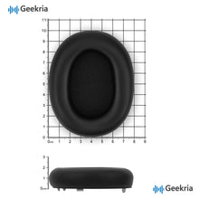 画像をギャラリービューアに読み込む, Geekria イヤーパッド 互換性 パッド ソニー Sony WH-1000XM6 Wireless Noise Canceling ヘッドホンに対応 パッド イヤー / イヤーカップ プロテインレザー (黒)
