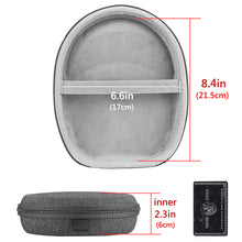 画像をギャラリービューアに読み込む, Geekria ケース Sheild ヘッドホンケース 互換性 ハードケース 旅行用 ハードシェルケース オーディオテクニカ ATH SR5BK, SR5BTBK, ANC9, ANC7, ANC9B, ANC20, ES3, FW5, ES10, Sennheiser HD218, HD228, HD238 に対応 収納ポーチ付き (ブラック)