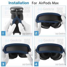 画像をギャラリービューアに読み込む, Geekria ヘッドバンド 互換性 ヘッドホンヘッドバンド AirPods Max 対応 交換用 パッド (あいいろ)