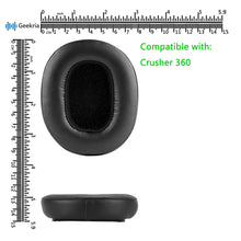 画像をギャラリービューアに読み込む, Geekria イヤーパッド互換性 パッド スカルキャンディ Skullcandy Crusher 360 ヘッドホンに対応 パッド イヤー / イヤーカップ (プロテインレザー / ブラック)